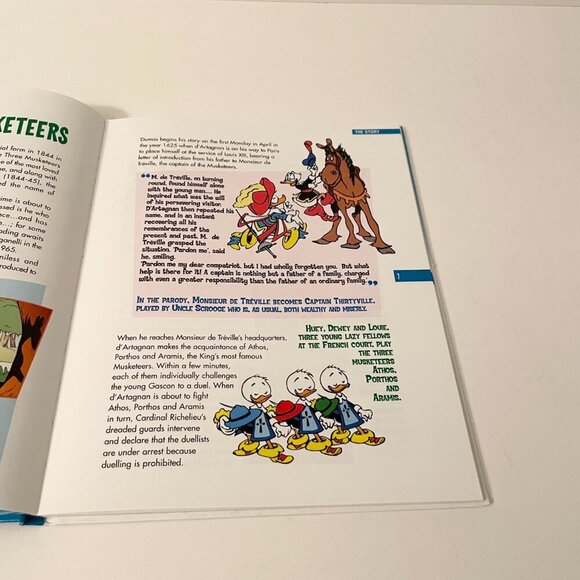 Disney Literature Classics Ducktargnan and the Three Musketeers Hardcover Book - Picture 12 of 15
